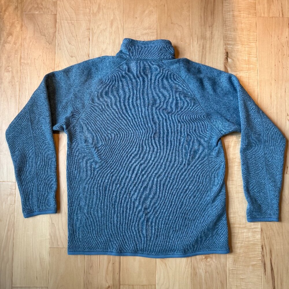 Patagonia Men’s L Better Sweater 1/4 Zip Fleece Pullover Blue Like New - Picture 2 of 5